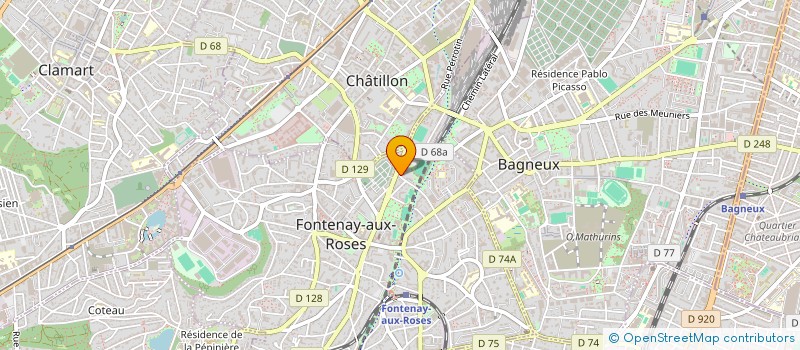 localisation de l'entreprise MADAME MARIE-LAURENCE GIORGI  FONTENAY-AUX-ROSES