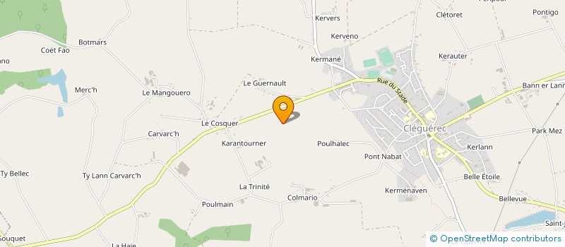 localisation de l'entreprise MADAME MARIE-LAURENCE LE BERRE à CLEGUEREC