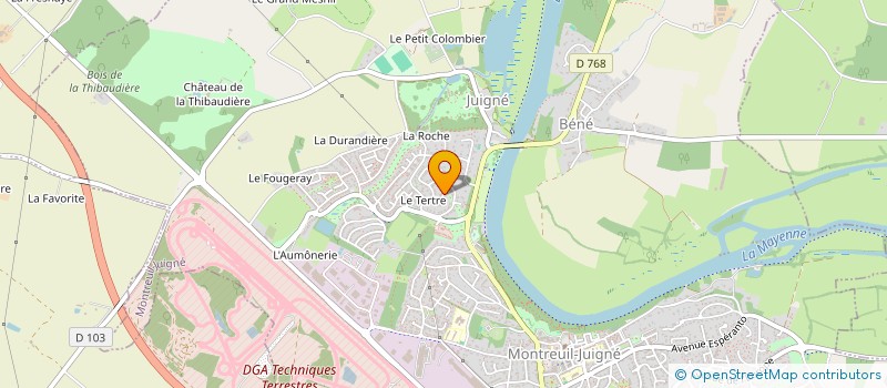 localisation de l'entreprise MADAME MARIE-LAURENCE MOREAU  MONTREUIL-JUIGNE