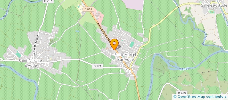localisation de l'entreprise MADAME MARIE-LAURENCE MULLER  SAINT-MARCEL-SUR-AUDE