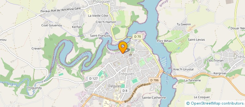 localisation de l'entreprise MADAME MARIE-LAURENCE STEGNER  TREGUIER