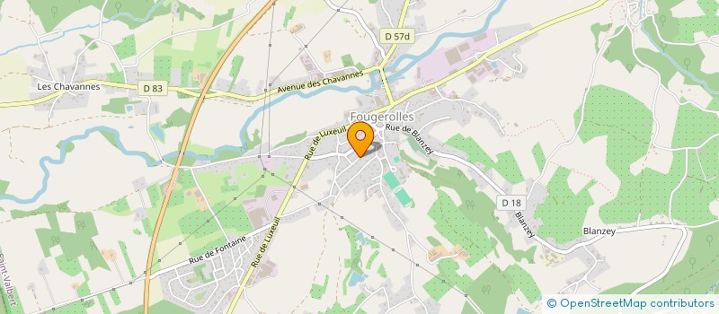 localisation de l'entreprise MADAME MARIE LAURENCE VALENTIN  FOUGEROLLES-SAINT-VALBERT