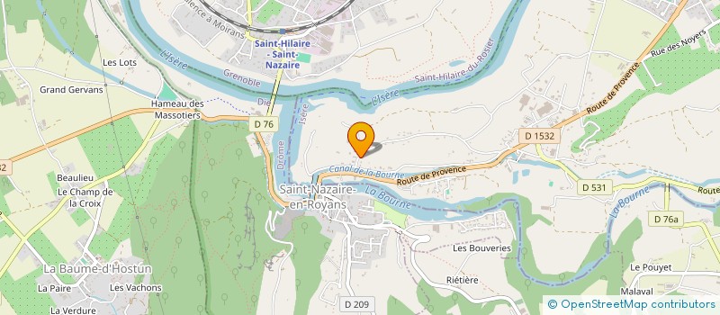 localisation de l'entreprise MADAME MARIE LAURENT  SAINT-JUST-DE-CLAIX