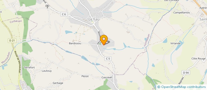 localisation de l'entreprise MADAME MARIE LAURET  MONTAUBAN