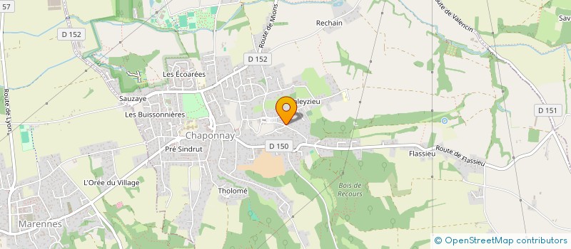 localisation de l'entreprise MADAME MARIE LAVAL  CHAPONNAY