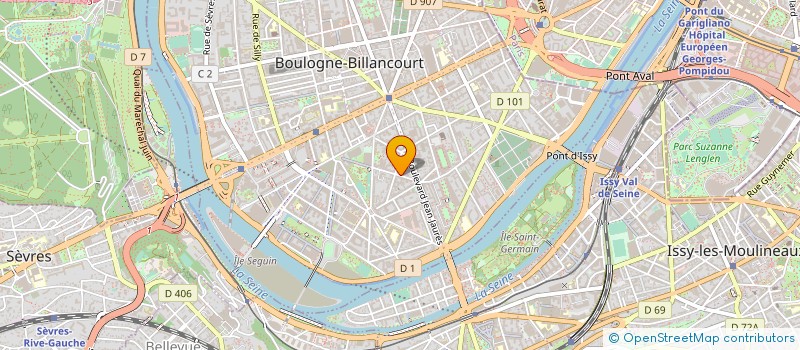 localisation de l'entreprise MADAME MARIE LAVAUD  BOULOGNE BILLANCOURT