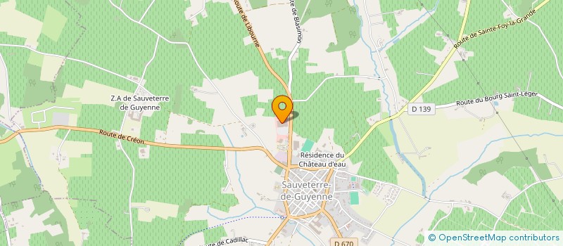 localisation de l'entreprise MADAME MARIE LAVEAU  SAUVETERRE-DE-GUYENNE