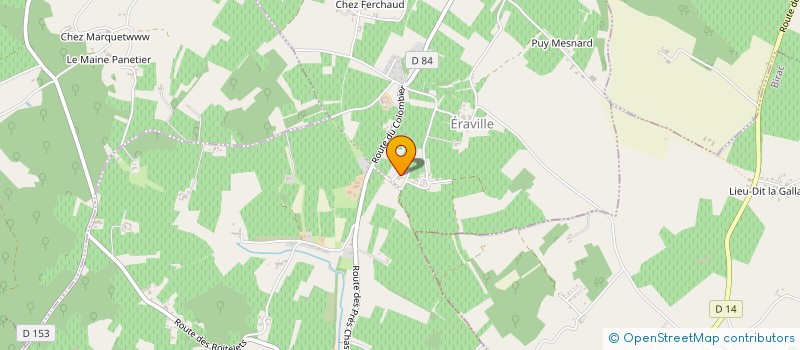 localisation de l'entreprise MADAME MARIE LAVIGNE à ANGEAC-CHARENTE