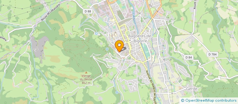 localisation de l'entreprise MADAME MARIE LAVIGNE  BAGNERES-DE-BIGORRE
