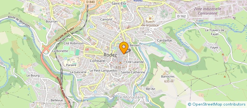 localisation de l'entreprise MADAME MARIE LAYROLLE  RODEZ