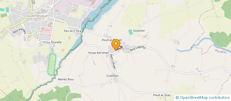 localisation de l'entreprise MADAME MARIE LE BALC'H  PLOUGRAS