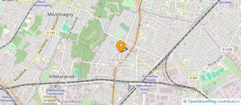 localisation de l'entreprise MADAME MARIE LE BARON à PIERREFITTE-SUR-SEINE