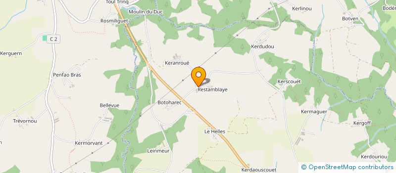 localisation de l'entreprise MADAME MARIE LE BERRE à LE FAOUET