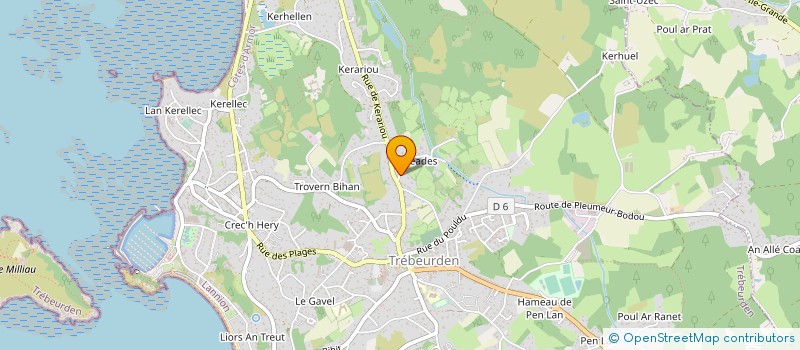 localisation de l'entreprise MADAME MARIE LE BLANC  TREBEURDEN