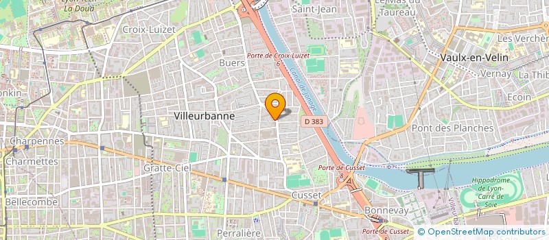 localisation de l'entreprise MADAME MARIE LE BON  VILLEURBANNE