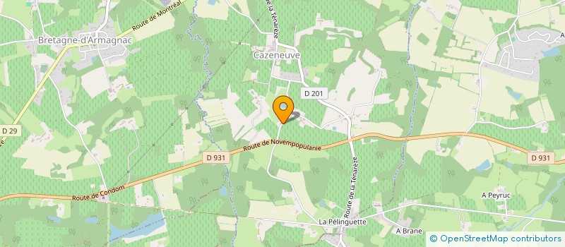 localisation de l'entreprise MADAME MARIE LE BOULICAUT  CAZENEUVE