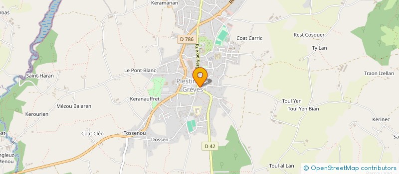 localisation de l'entreprise MADAME MARIE LE BRAS à PLESTIN-LES-GREVES