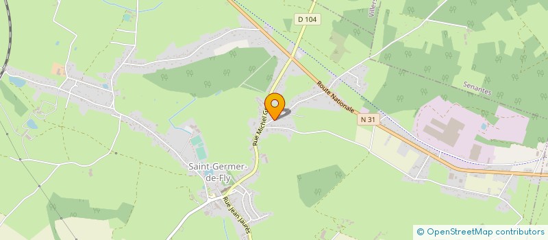 localisation de l'entreprise MADAME MARIE LE BRASSEUR  SAINT-GERMER-DE-FLY