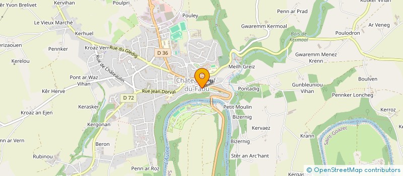 localisation de l'entreprise MADAME MARIE LE CAM à CHATEAUNEUF-DU-FAOU