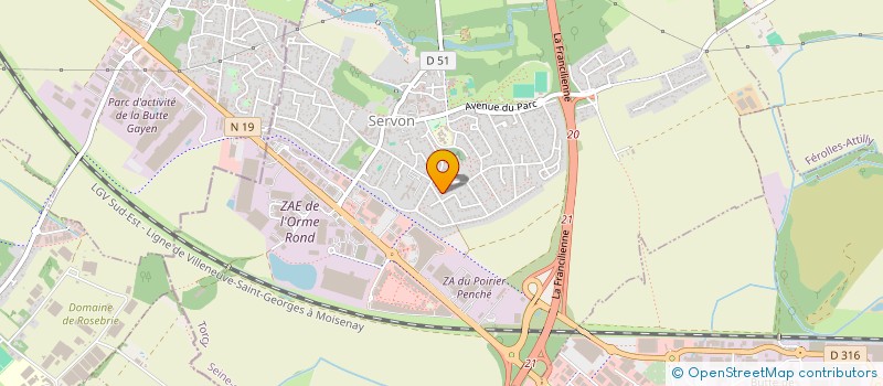 localisation de l'entreprise MADAME MARIE LE CARDIEC  SERVON