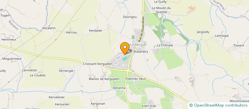 localisation de l'entreprise MADAME MARIE LE CORRE  POULDERGAT