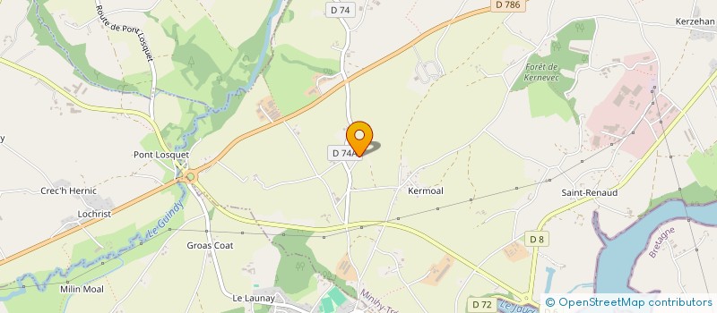 localisation de l'entreprise MADAME MARIE LE COURTES  MINIHY-TREGUIER