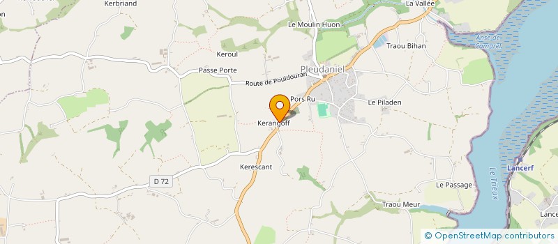 localisation de l'entreprise MADAME MARIE LE COZANNET  PLEUDANIEL