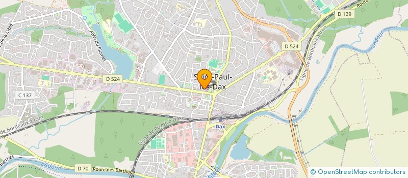 localisation de l'entreprise MADAME MARIE LE DANTEC  SAINT-PAUL-LES-DAX