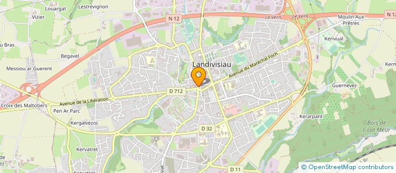 localisation de l'entreprise MADAME MARIE LE DREZEN  LANDIVISIAU