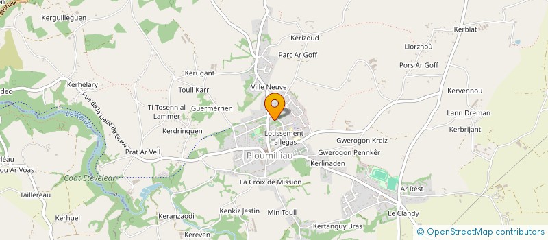 localisation de l'entreprise MADAME MARIE LE FAUCHEUR  PLOUBEZRE