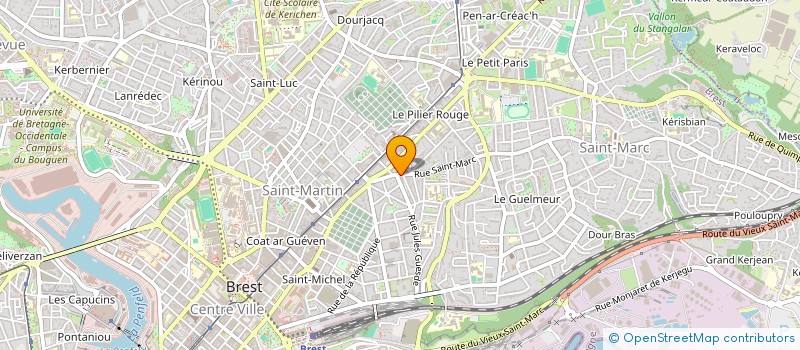 localisation de l'entreprise MADAME MARIE LE FLEM  BREST