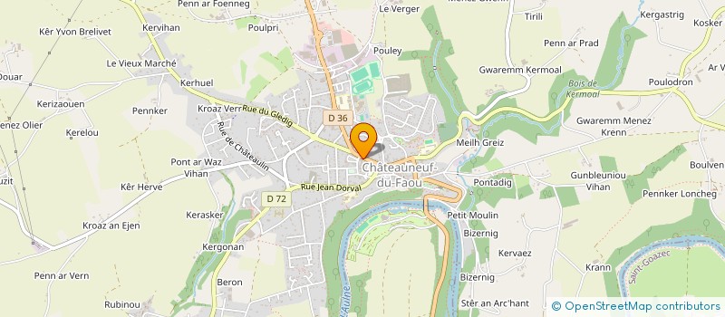 localisation de l'entreprise MADAME MARIE LE FLOCH à CHATEAUNEUF-DU-FAOU