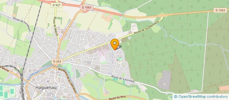 localisation de l'entreprise MADAME MARIE LE FUSTEC  HAGUENAU