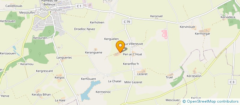 localisation de l'entreprise MADAME MARIE LE GAC à PLOUMOGUER