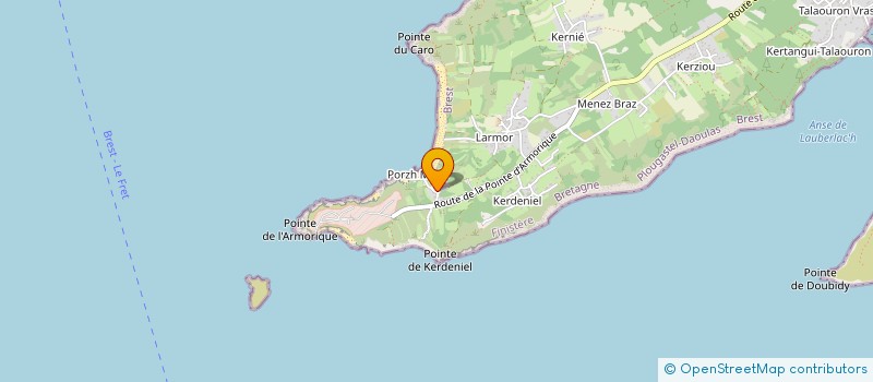 localisation de l'entreprise MADAME MARIE LE GALL  PLOUGASTEL-DAOULAS