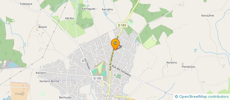 localisation de l'entreprise MADAME MARIE LE GALL  SURZUR