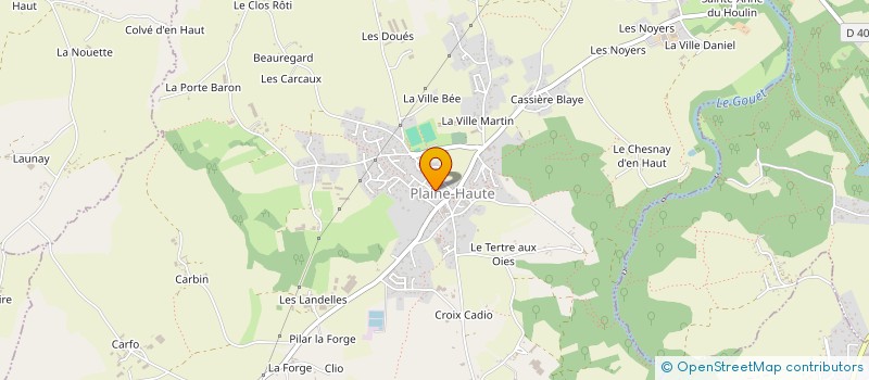 localisation de l'entreprise MADAME MARIE LE GARLANTEZET  PLAINE-HAUTE