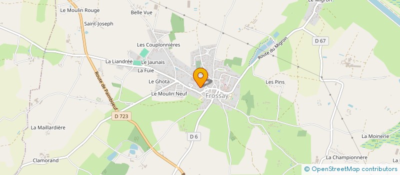 localisation de l'entreprise MADAME MARIE LE GOAS  FROSSAY