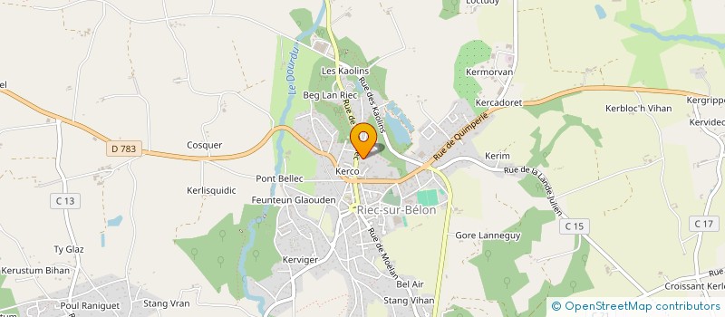 localisation de l'entreprise MADAME MARIE LE GOHIC  RIEC-SUR-BELON