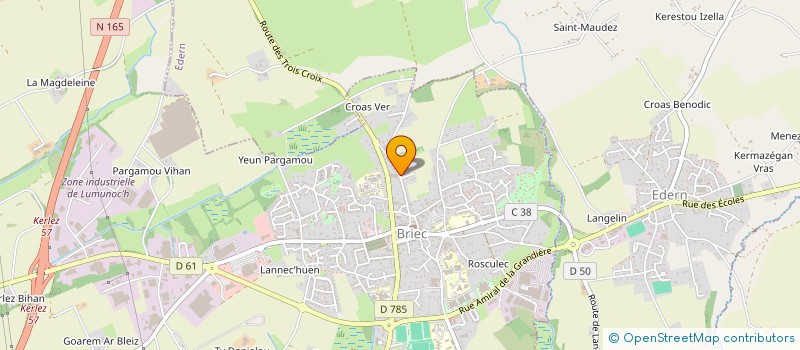 localisation de l'entreprise MADAME MARIE LE GRAND  BRIEC