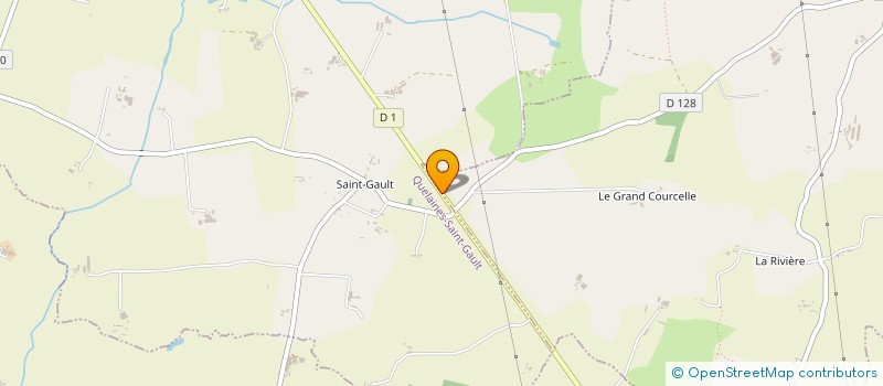 localisation de l'entreprise MADAME MARIE LE GROUX  QUELAINES-SAINT-GAULT