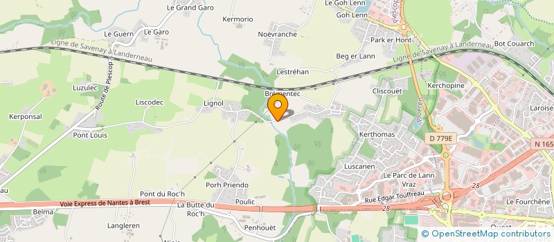 localisation de l'entreprise MADAME MARIE LE GURUN  PLOEREN