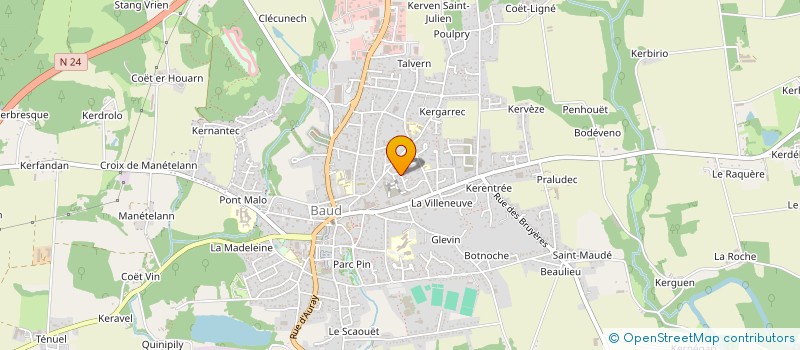 localisation de l'entreprise MADAME MARIE LE HEN  BAUD