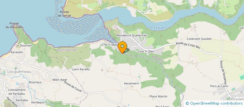 localisation de l'entreprise MADAME MARIE LE LAOUENAN  PLOUMILLIAU