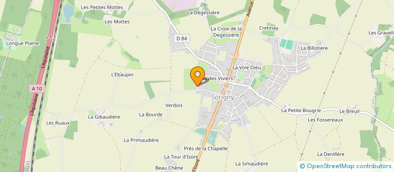 localisation de l'entreprise MADAME MARIE LE MENEC  SORIGNY