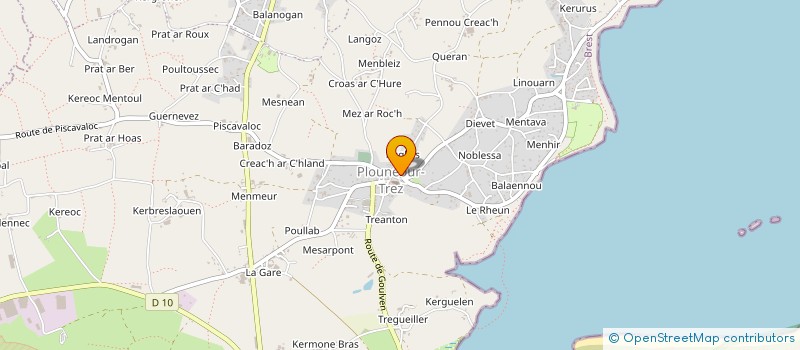 localisation de l'entreprise MADAME MARIE LE MERDY  PLOUNEOUR-BRIGNOGAN-PLAGES