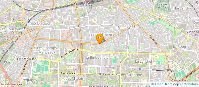 localisation de l'entreprise MADAME MARIE LE MEUR  RENNES