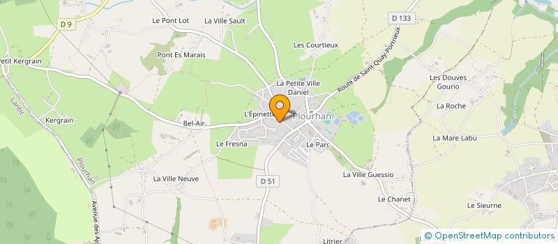 localisation de l'entreprise MADAME MARIE LE PAGE  PLOURHAN