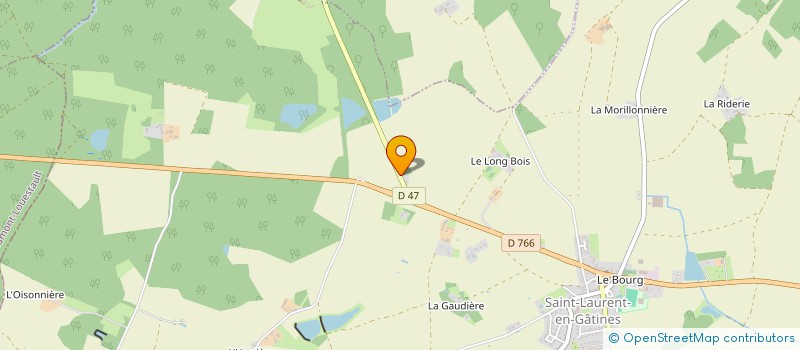 localisation de l'entreprise MADAME MARIE LE PALEC  SAINT-LAURENT-EN-GATINES