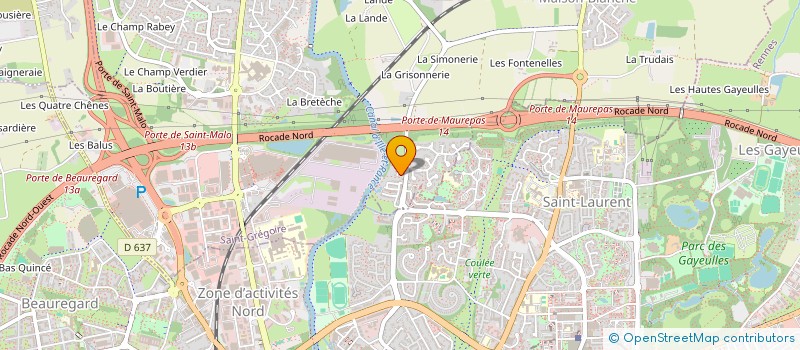 localisation de l'entreprise MADAME MARIE LE QUELLEC  SAINT-GREGOIRE